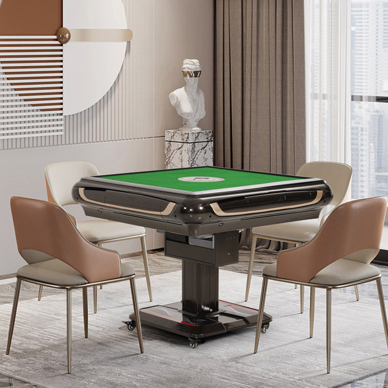ABAKAN 37.79'' 4 - Player Foldable Poker Table and with Drawers Included